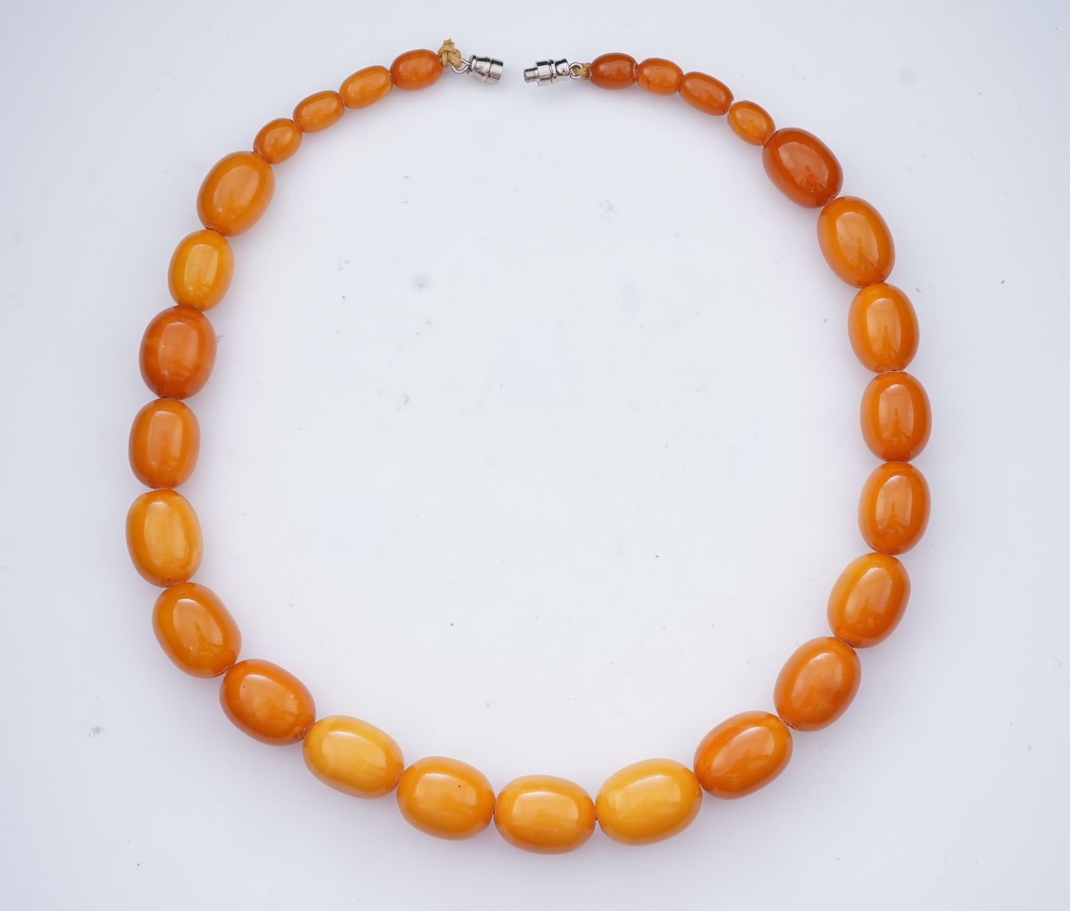 An amber necklace